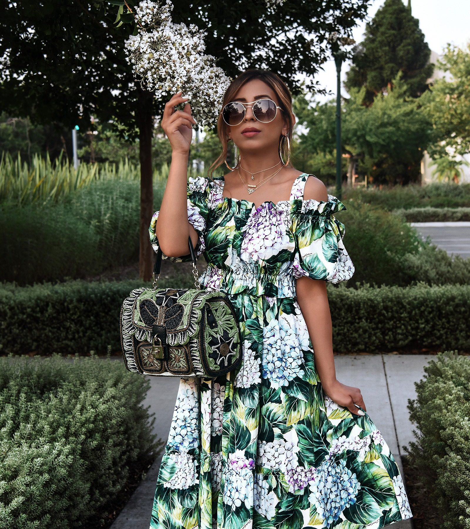 dolce and gabbana floral gown